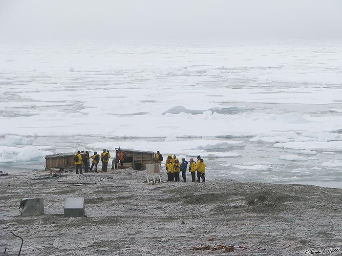 ArcticQ_20080901_100112_540_S.jpg - The Greeley party stayed here before evacuating south, with many deaths, and Peary built huts from wood from Greely's barracks when he stayed here trying for the pole.  Fort Conger, Ellesmere Island, Canada.