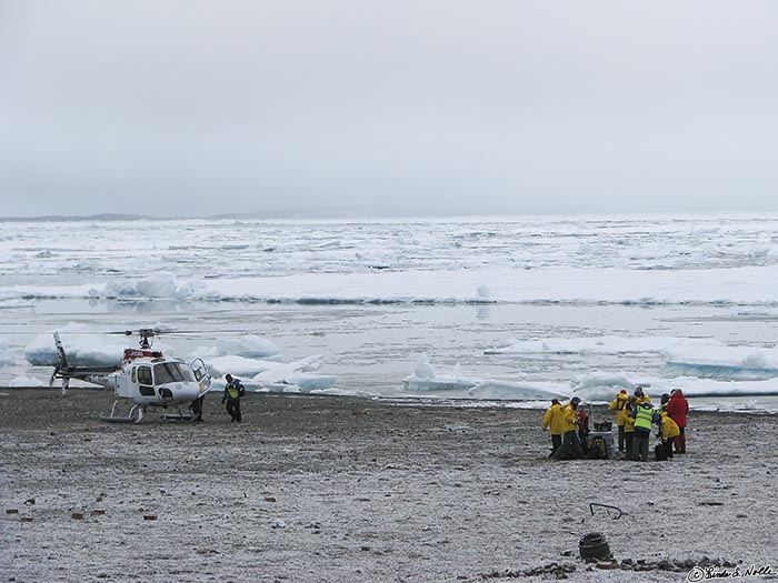 ArcticQ_20080901_100816_541_S.jpg - We prepare for our departure from Fort Conger, Ellesmere Island, Canada.  This was one of the highlights of the trip, a place reached only 13 times by ship.