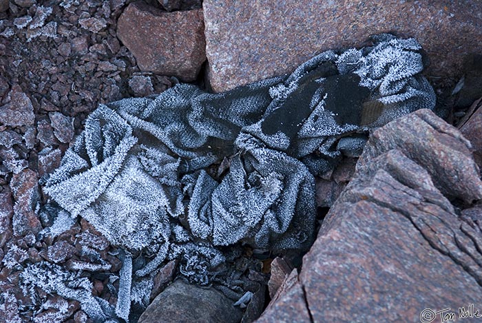 ArcticQ_20080903_173244_147_20.jpg - Rags from the sails of their small ships and even articles of clothing are still found on Pim Island, site of Greeley's abortive wintering.  Just off Ellesmere Island Canada.