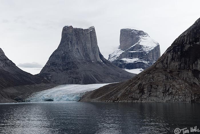 ArcticQ_20080906_135020_574_20.jpg - This strange and striking formation is found at the junction of two arms of Sam Ford Fjord, Baffin Island, Nunavut, Canada.